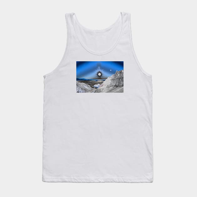 Dark Art Swiss Alps Sun / Swiss Artwork Photography Tank Top by RaphaelWolf